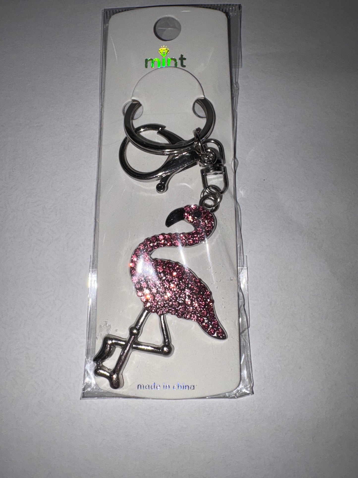 Gem Flamingo Keychains