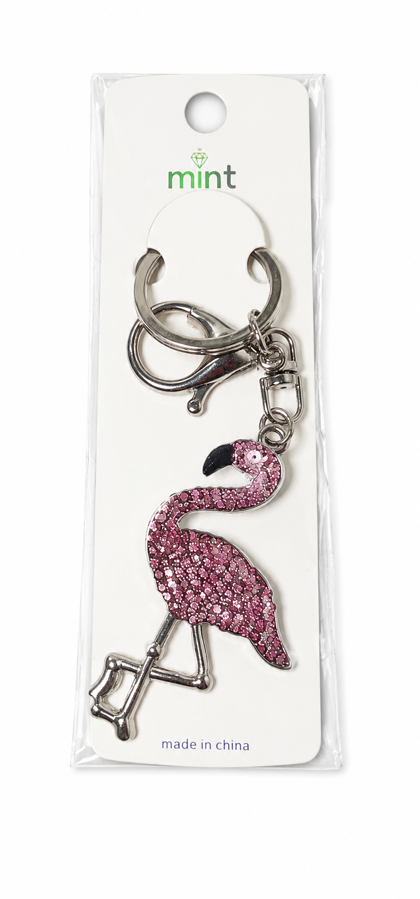 Gem Flamingo Keychains
