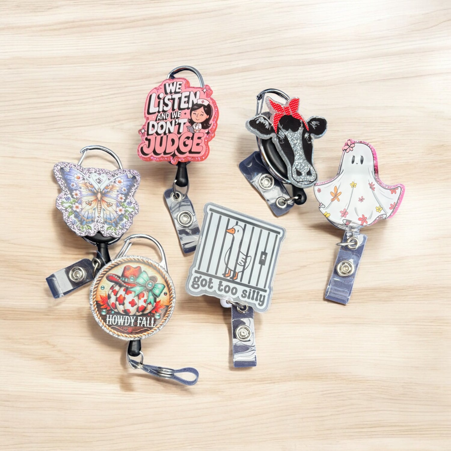 BADGE/ ID REELS- Click on images to see more options