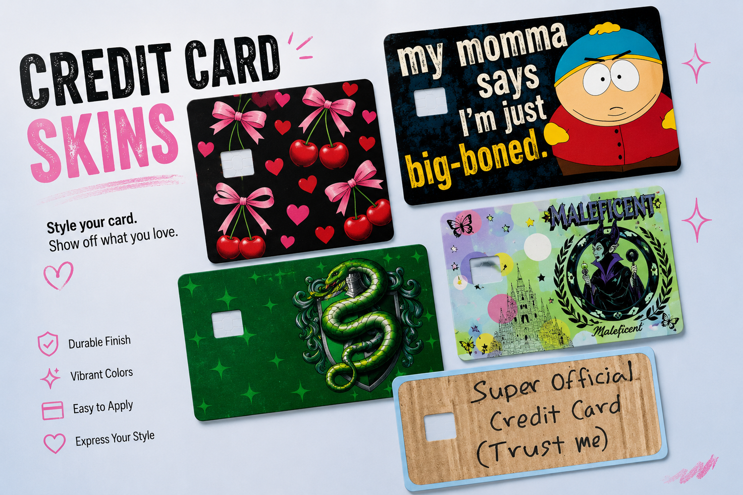 CREDIT CARD UV DTF SKINS