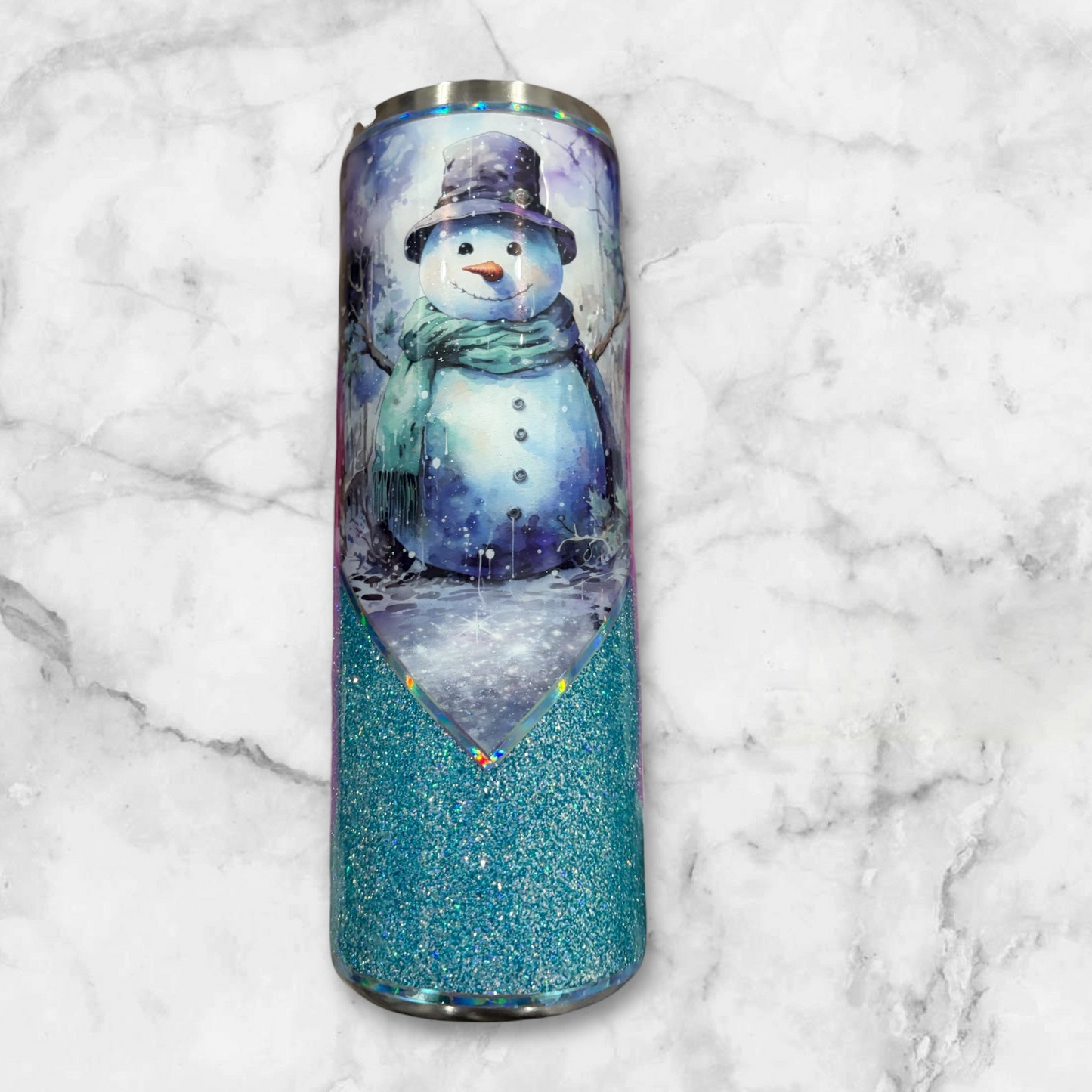 Blue Snowman