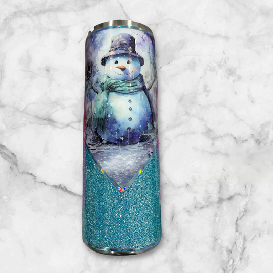 Blue Snowman