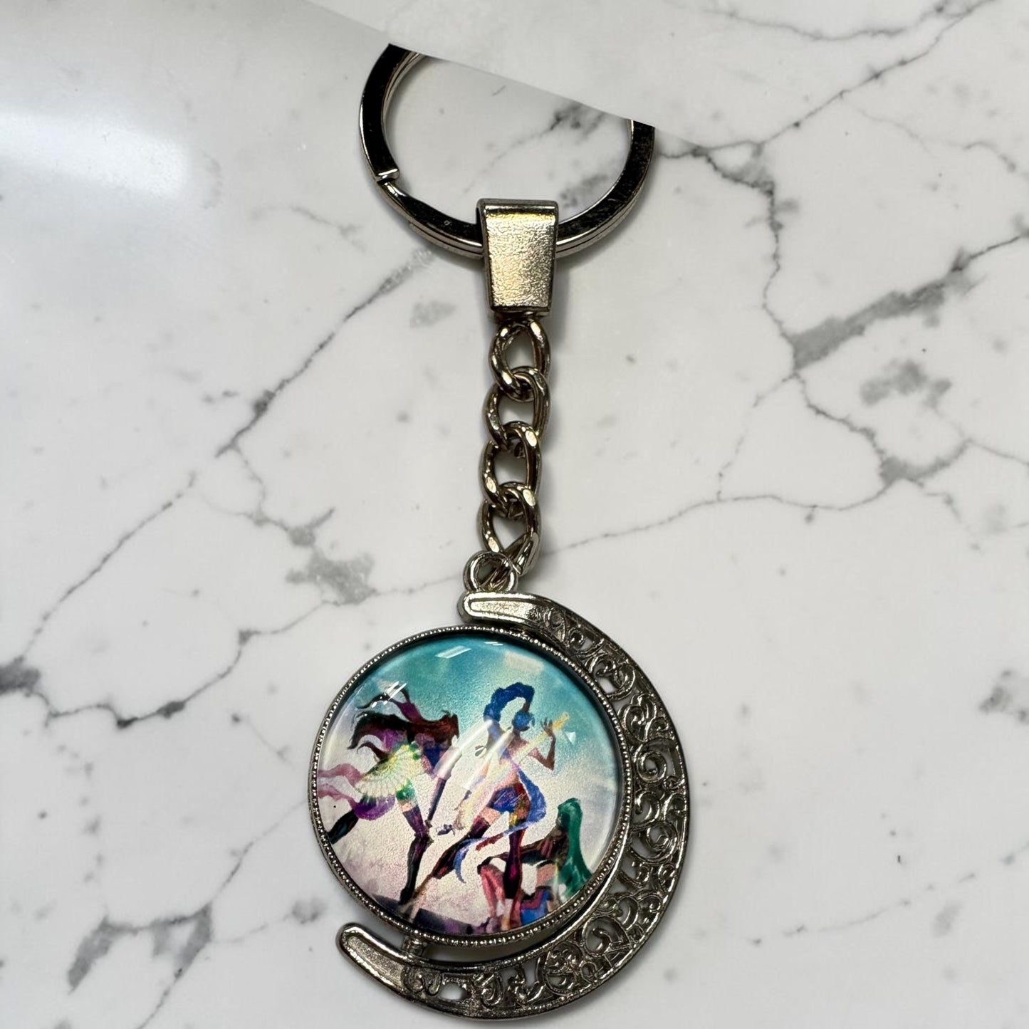 K-pop Swivel moon keychain