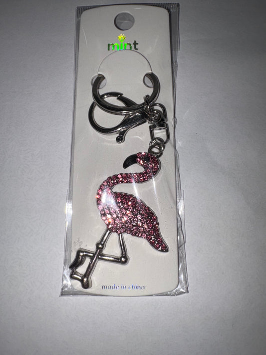 Gem Flamingo Keychains